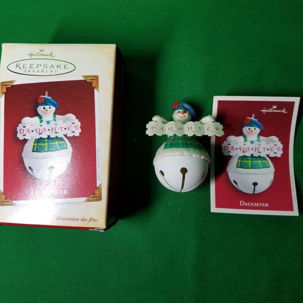 Hallmark Keepsake Ornament Snowman Daughter Christmas Tree Decor‎ Vintage 2005